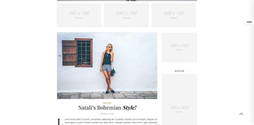 Ashe banner placement spaces