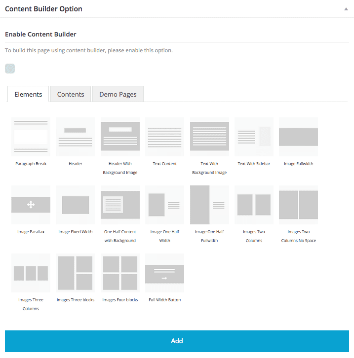 Photome content elements (built-in page editor)