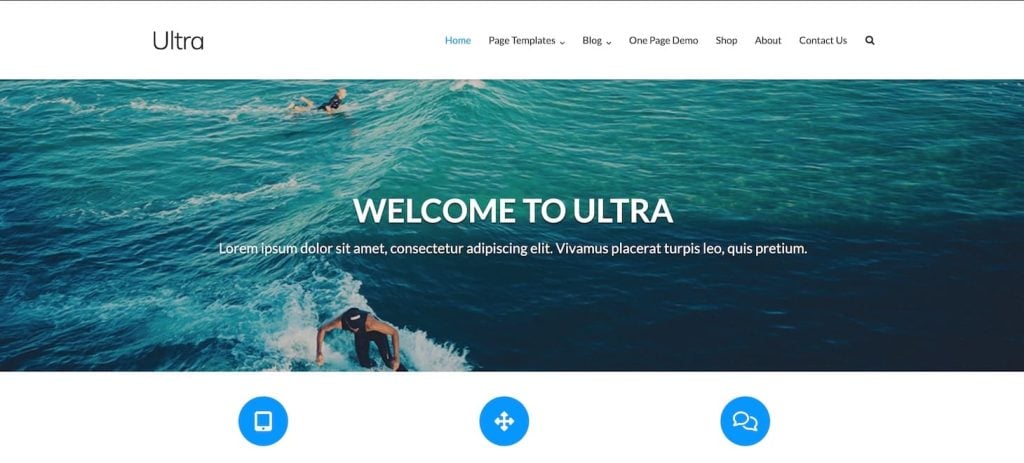 ultra WordPress theme