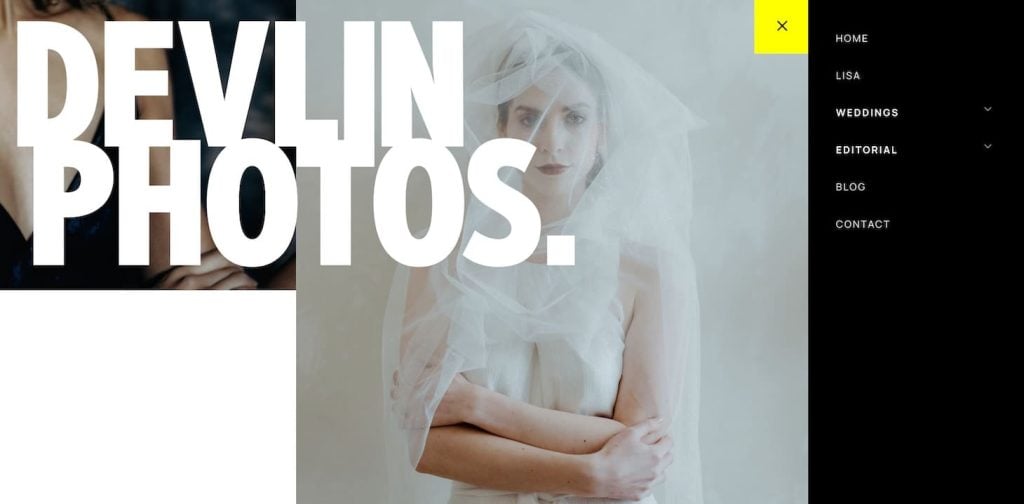 Divi photography design layout