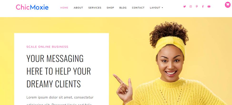 A example podcast site using the ChicMoxie theme