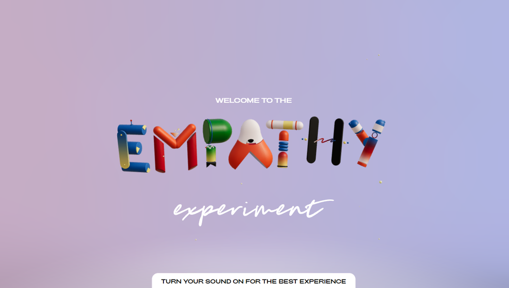 Empathy Experiment homepage
