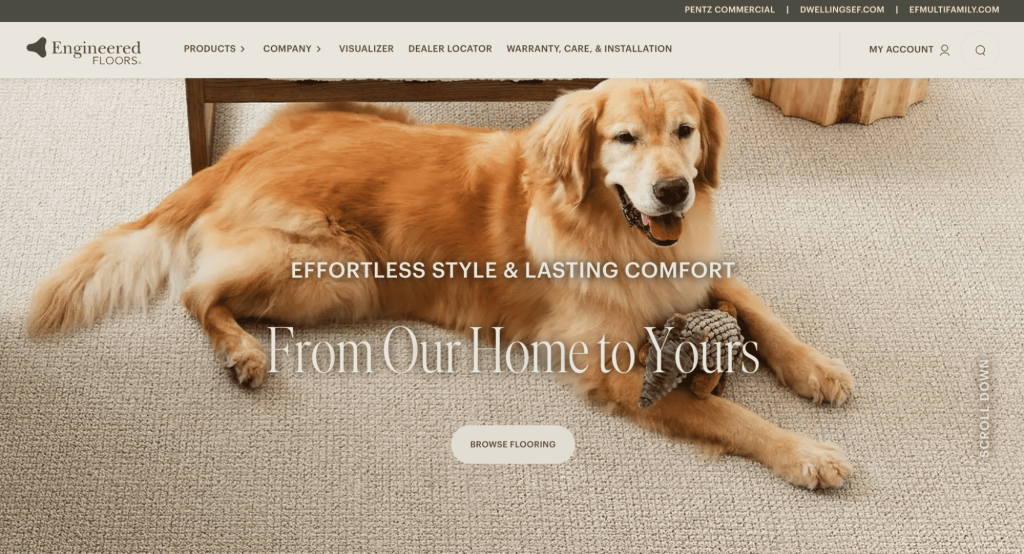 Engineered Floors homepage
