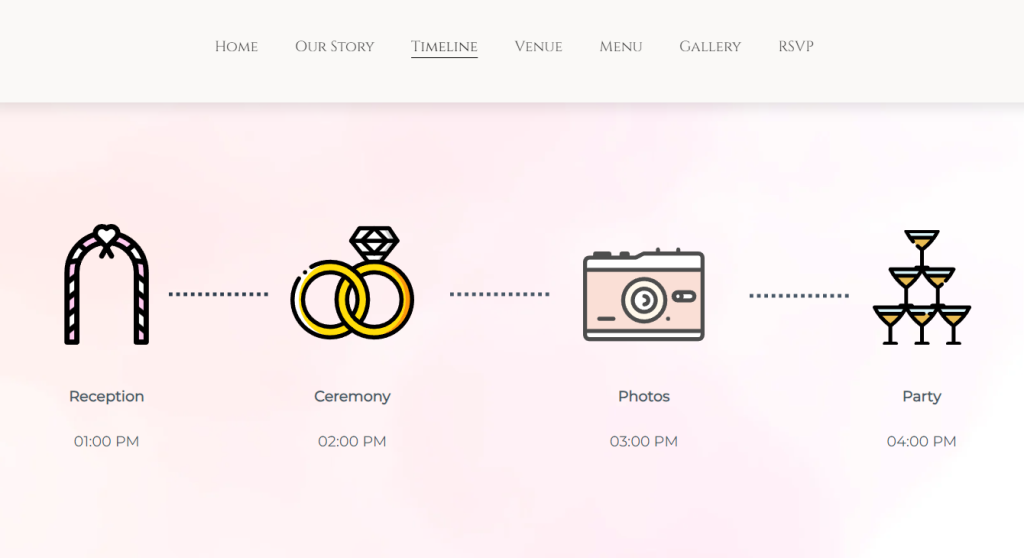 Pagina della timeline di Sonita e Brian