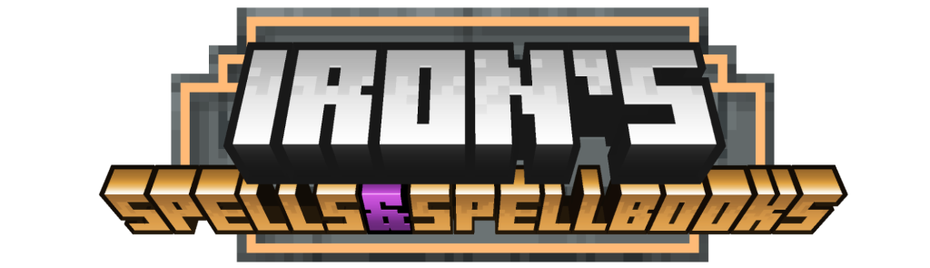 First-person Minecraft screenshot of a dark forest, magma-like block on top of a tree chunk and the character holding a grey magical block with red ornaments