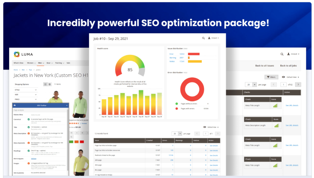 Mirasvit's Magento SEO extension product page