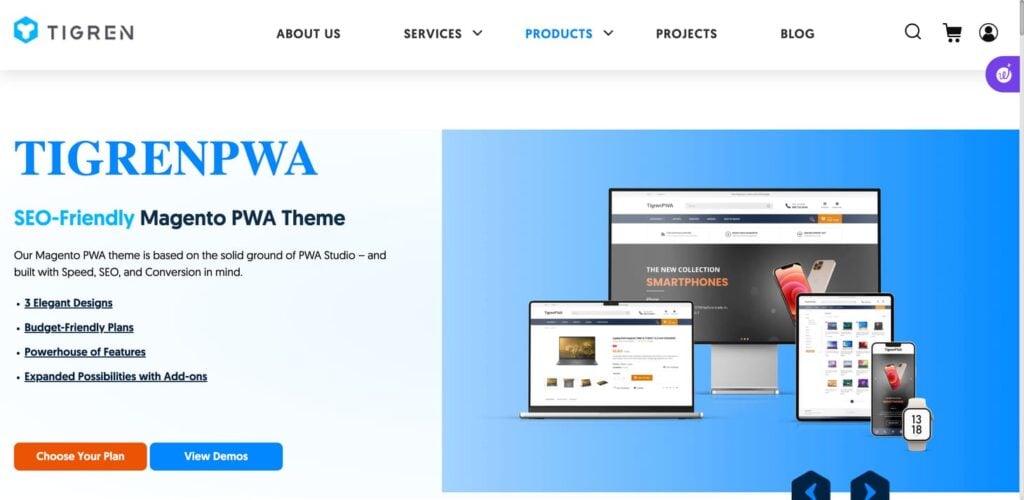 tigren pwa theme