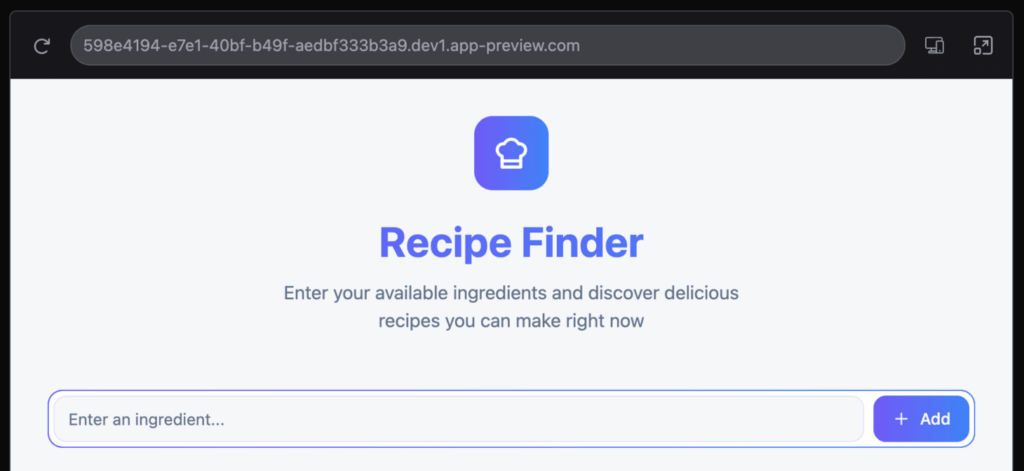 Preview of updated web app within Hostinger Horizons 
