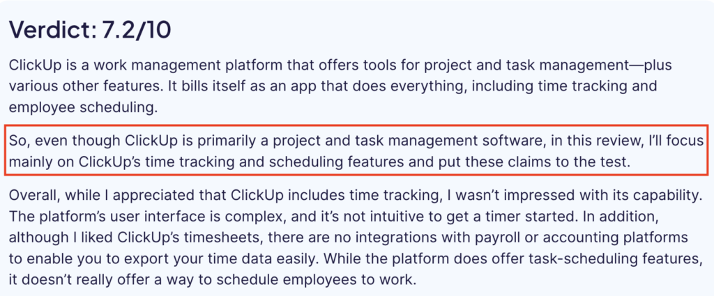Product review example: Adding a specific angle
