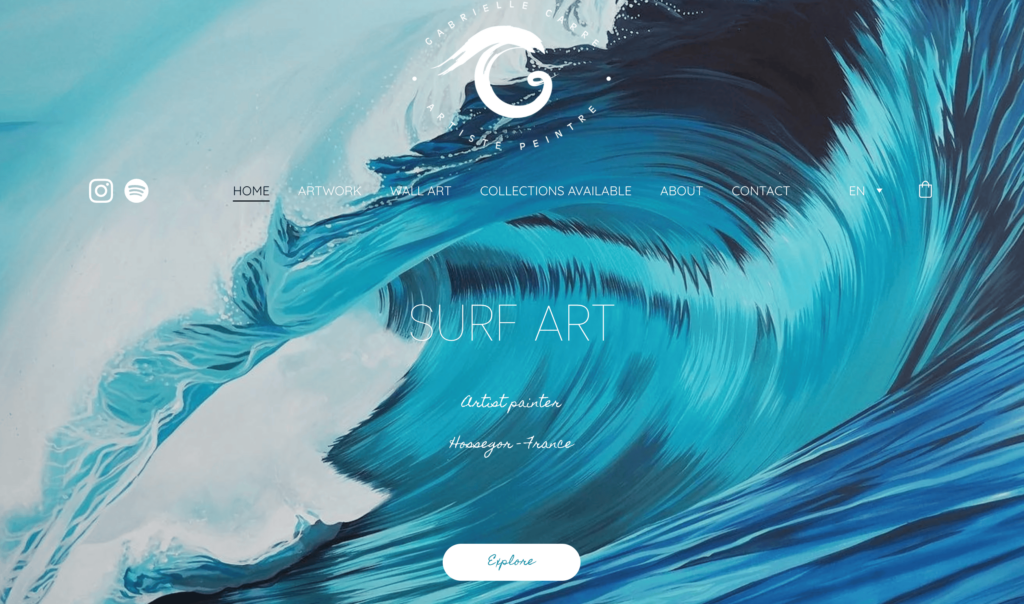 Homepage of Gabrielle Carre Art