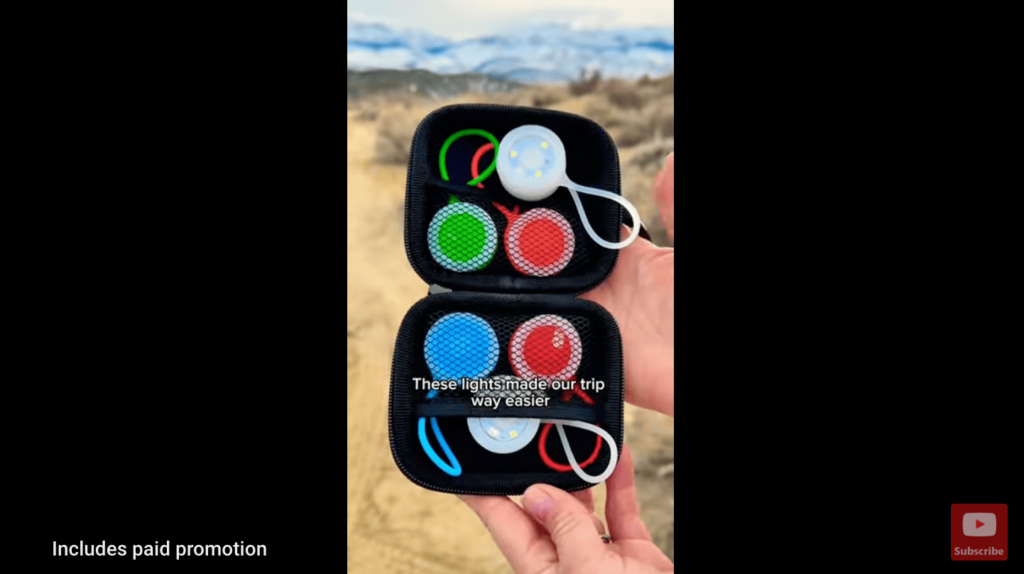 Video promoting Darkwing Technology lights