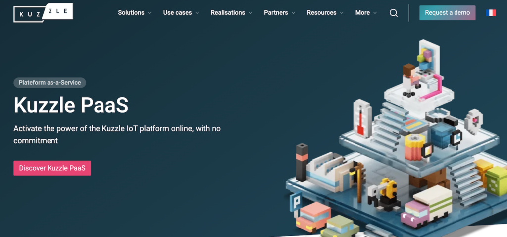 Kuzzle website landing page