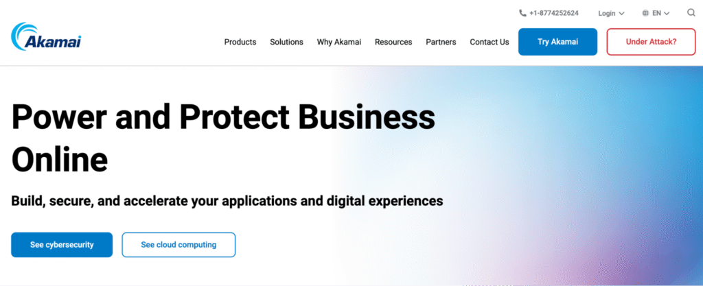 Akamai Cloud landing page