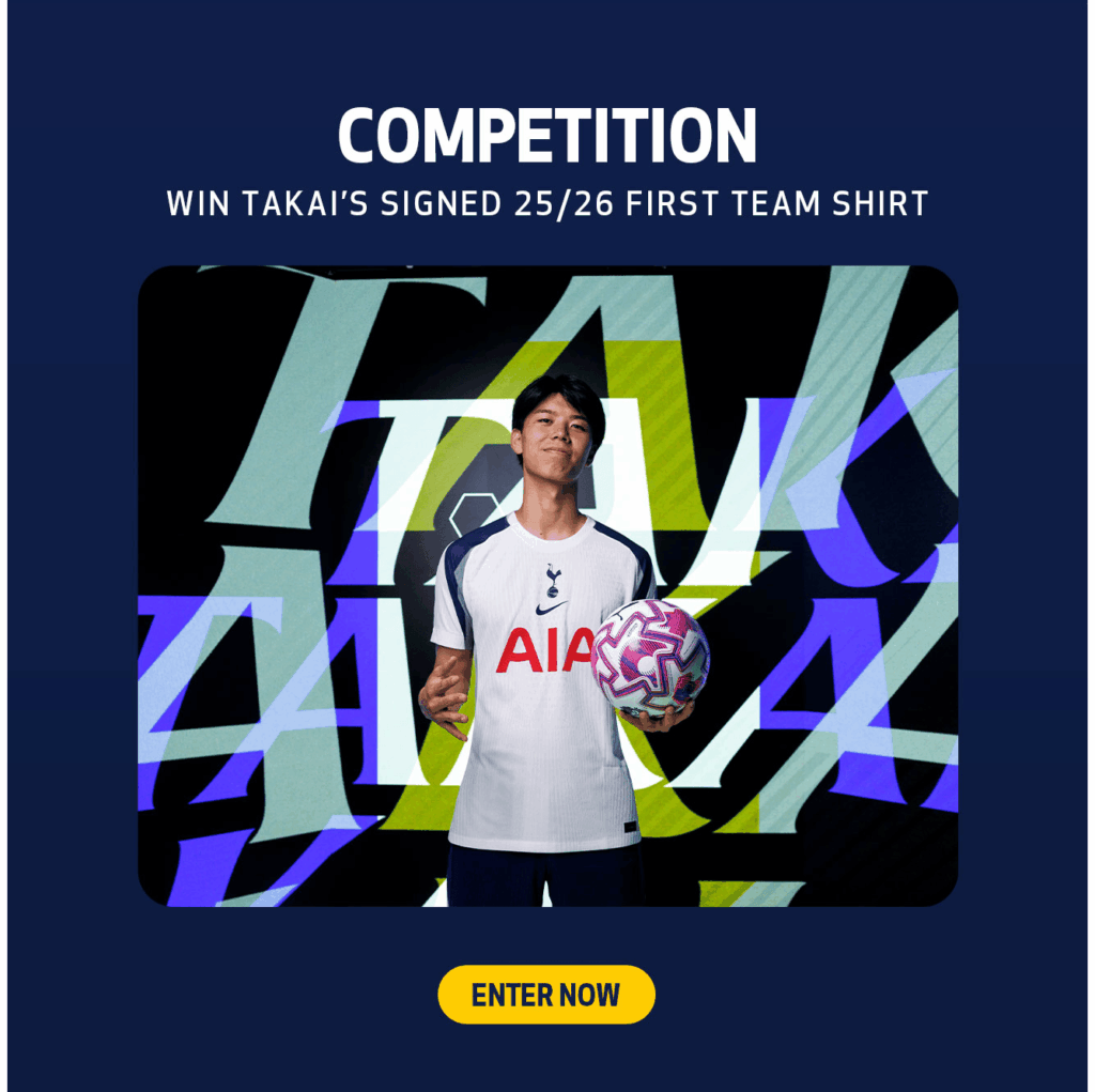 Tottenham email marketing campaign showing competition for player's shirt
