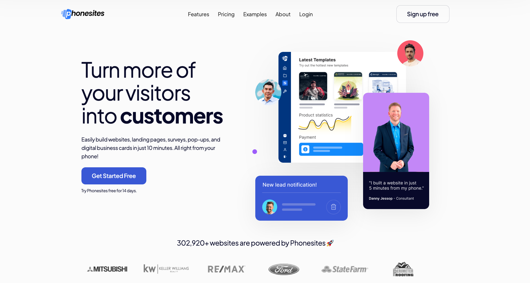 Phonesites website screenshot