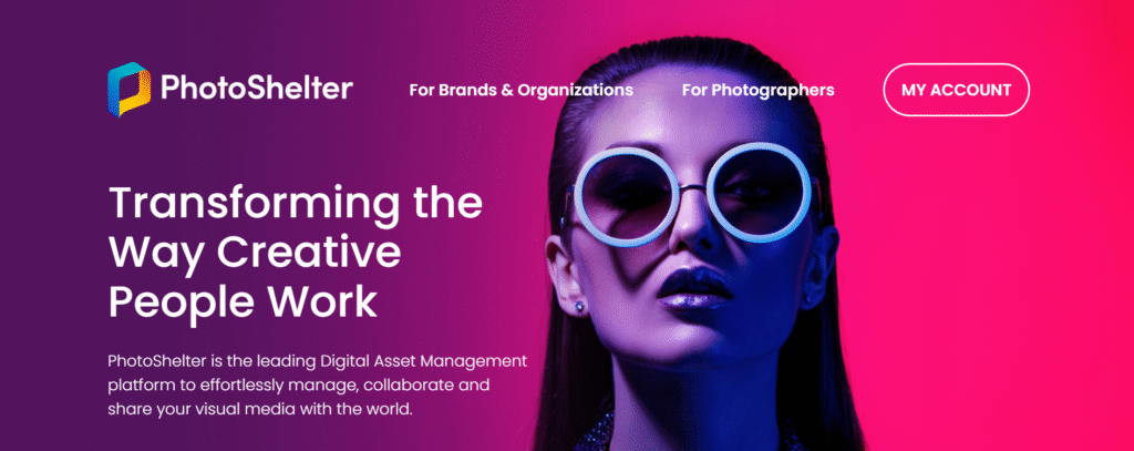 PhotoShelter landing page