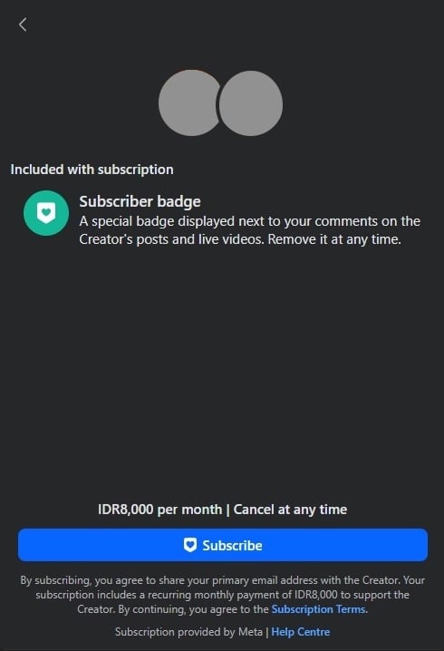 The fan subscription feature on Facebook