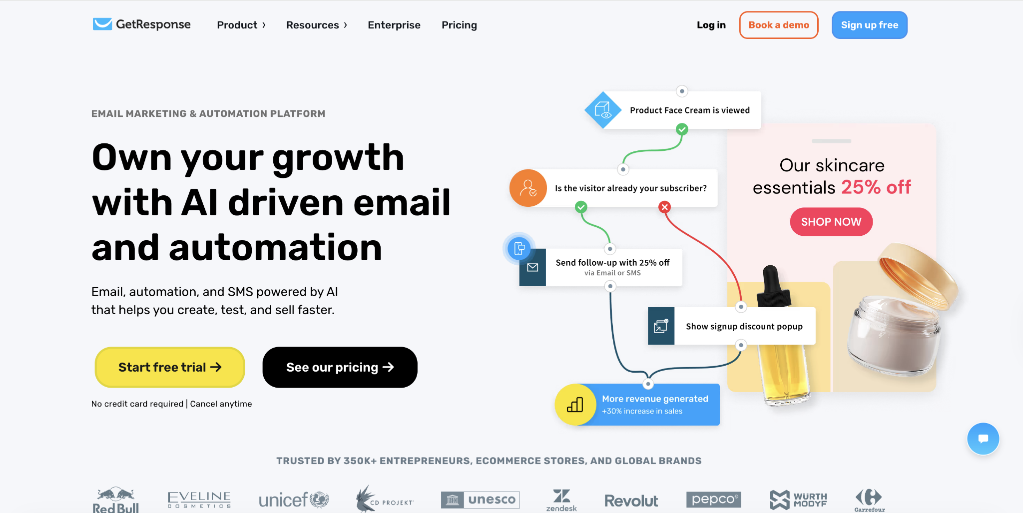GetResponse home page