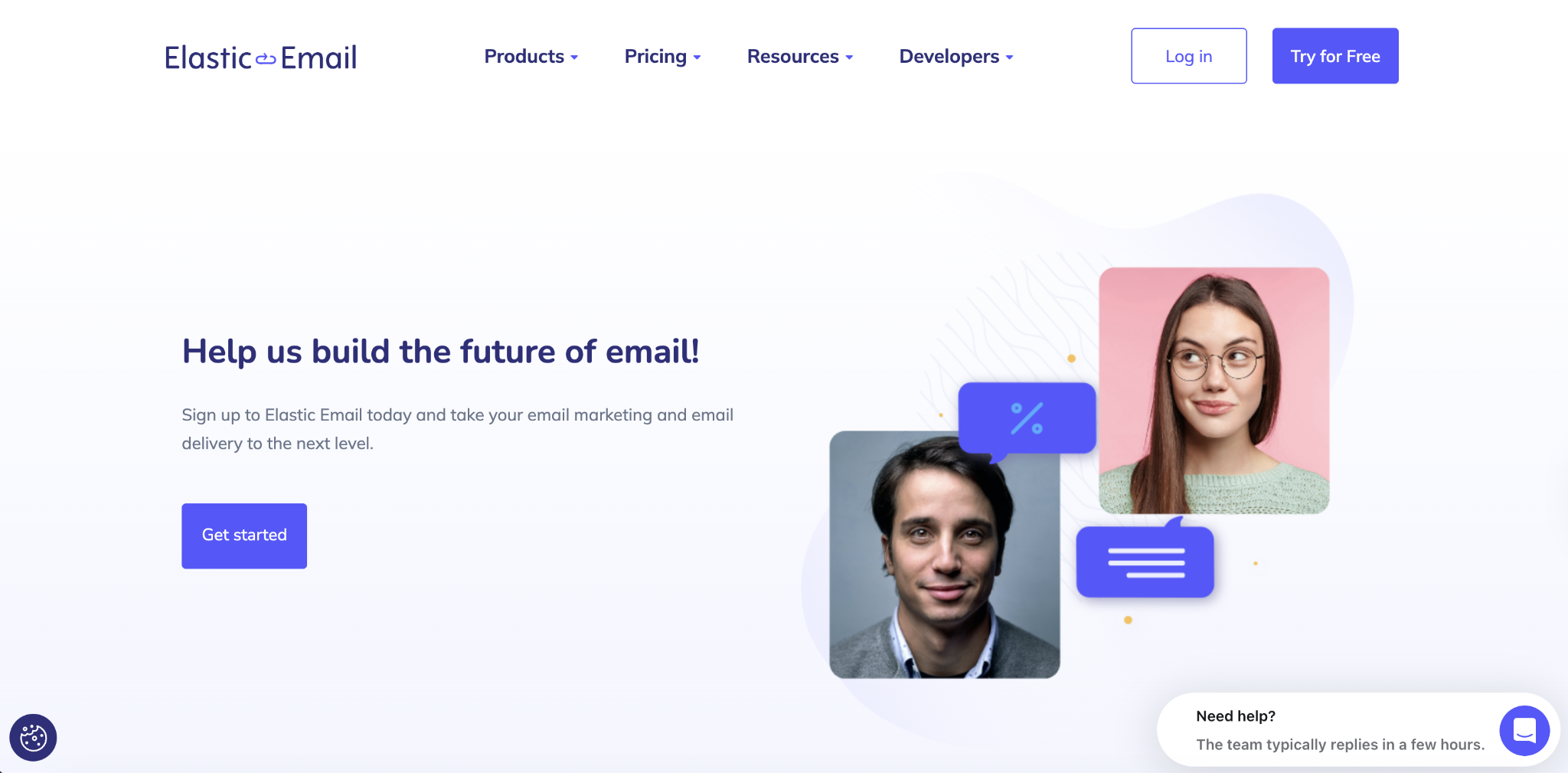 Elastic Email home page