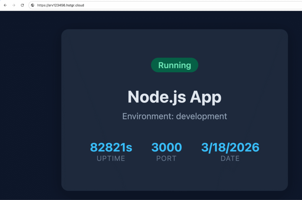chrome-node-js-application The Node.js application in the browser