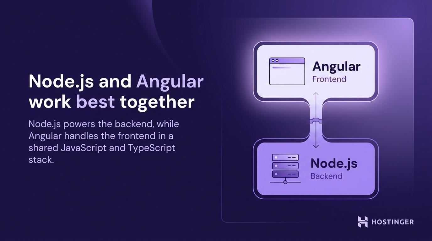 Node.js vs. Angular for full-stack development
