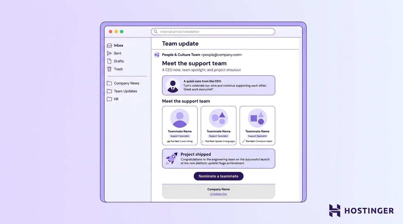 Employee community newsletter