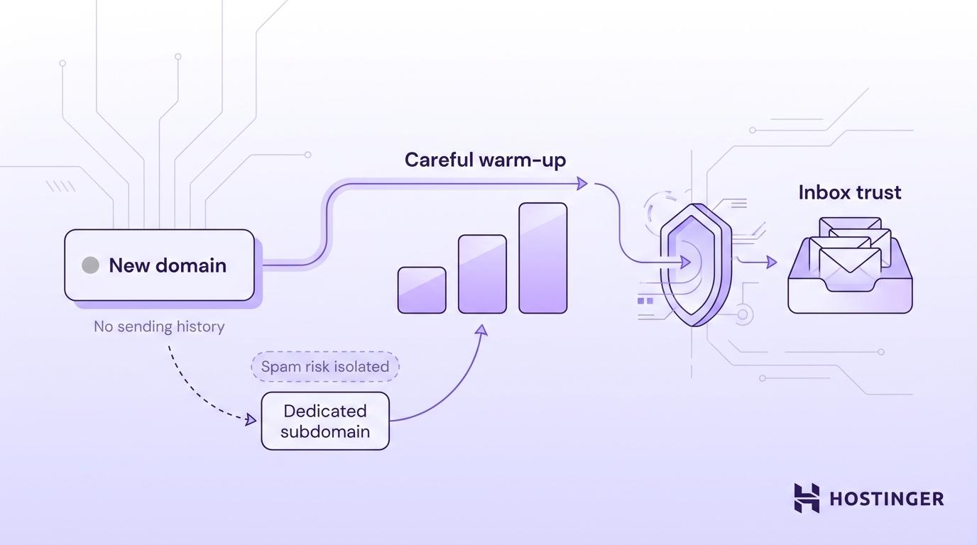 how to warm up email domain illustration