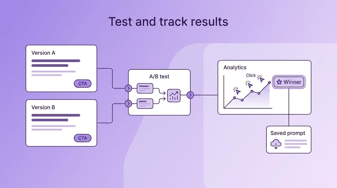 Testing and tracking results visual illustration