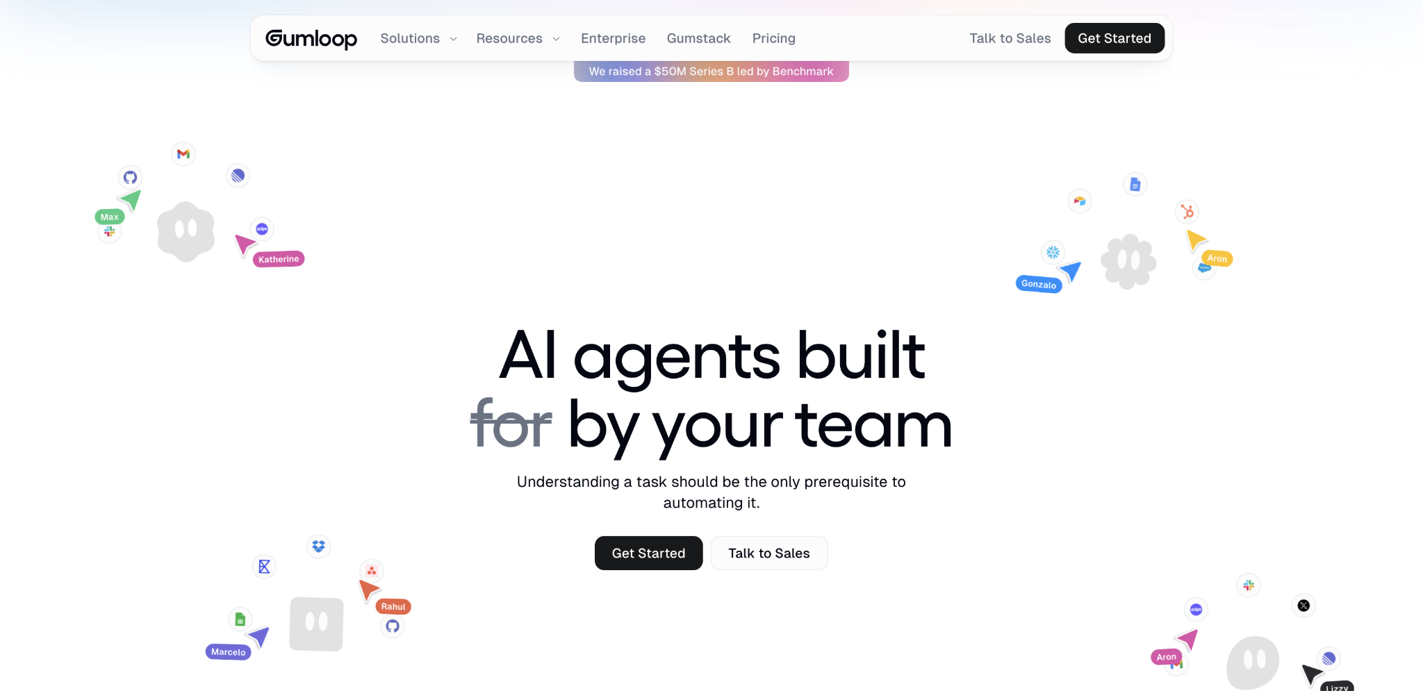 Gumloop home page
