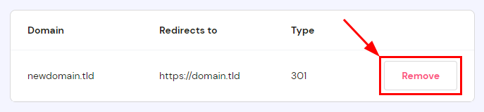 How to remove domain forwarding on hPanel at Hostinger