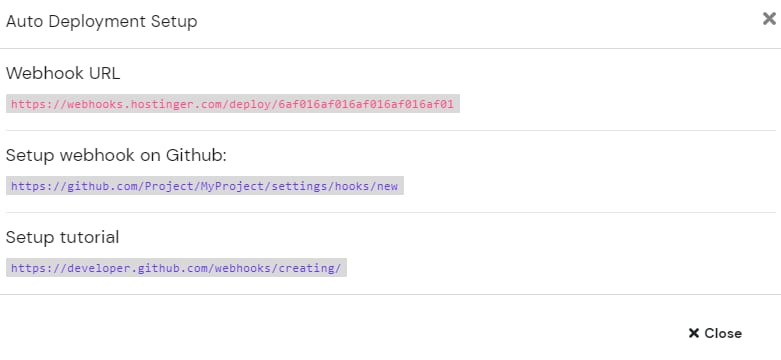 Auto Deployment Setup
