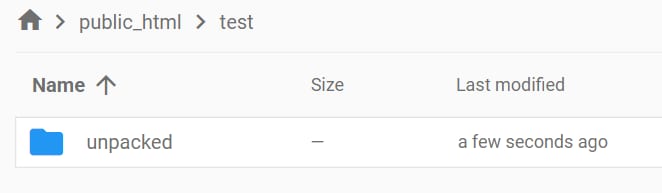 The new folder resulted from extracting the archive
