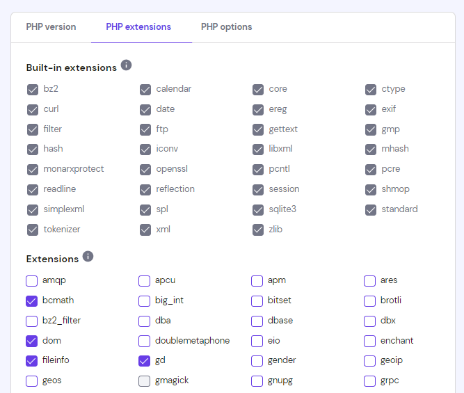 Managing PHP extensions at Hostinger