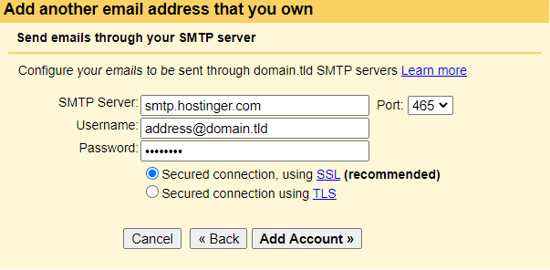 Setting up Hostinger Email on Gmail