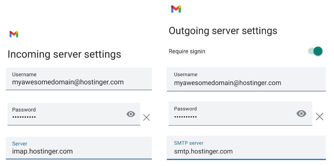 Setting up Hostinger Email on Gmail for Android