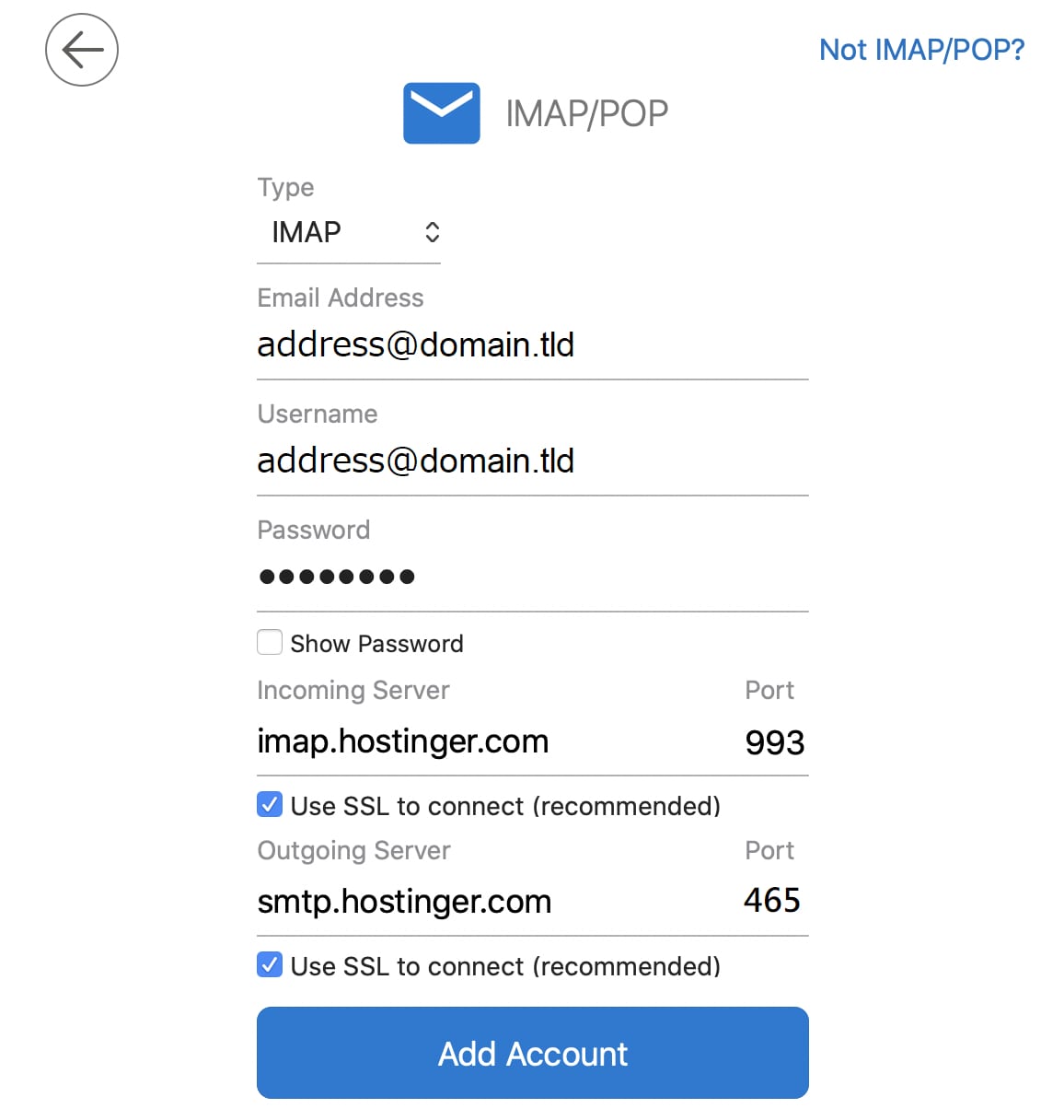 Setting up Hostinger Email on Outlook