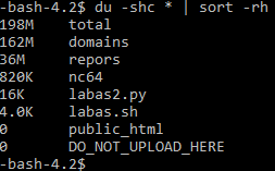 Checking the size of directories within a hosting plan via SSH